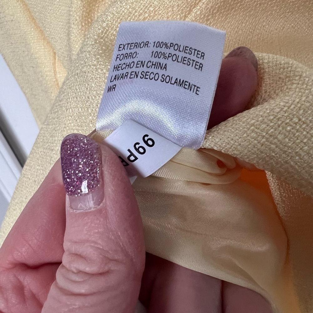 Butter Yellow women’s vintage lined blazer by Preston and York size 18 - Picture 7 of 9